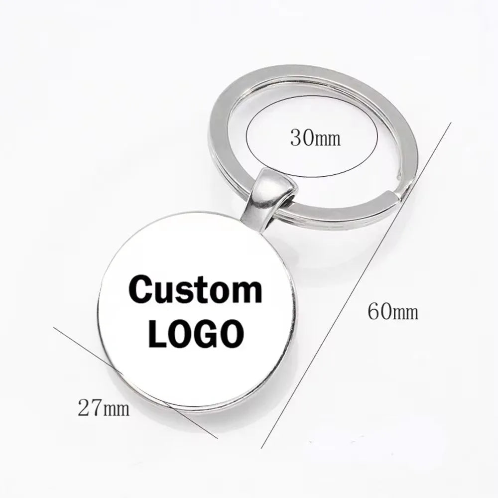 Custom Photo Keychain – Personalized Logo & Family Portrait Keyring