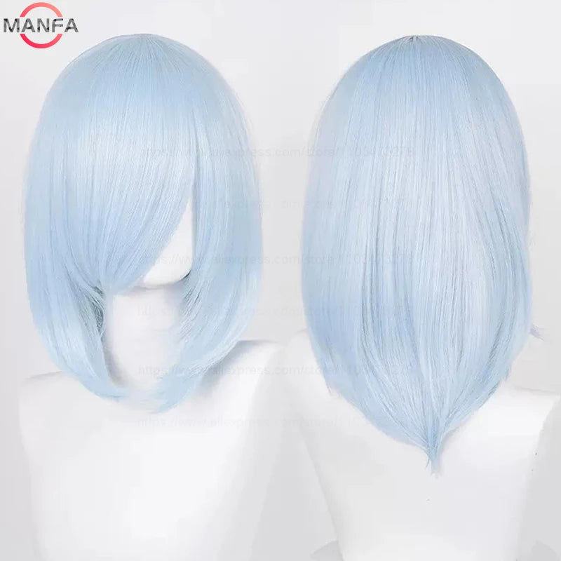 Anime Cosplay Bob Wig with Bangs – 40cm Heat Resistant, 54 Colors