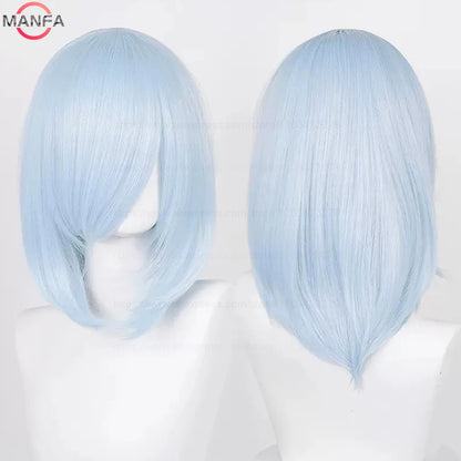 Anime Cosplay Bob Wig with Bangs – 40cm Heat Resistant, 54 Colors
