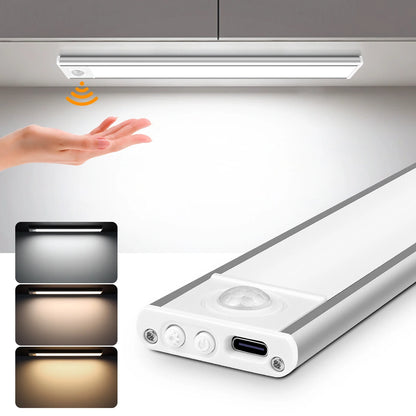 Motion Sensor LED Light Bar – USB Rechargeable, Magnetic Mount