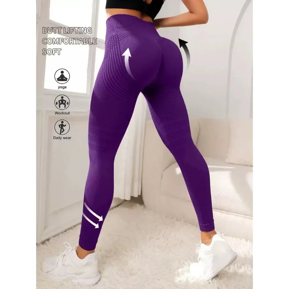 High Waist Butt Lifting Leggings – Tummy Control Scrunch Pants