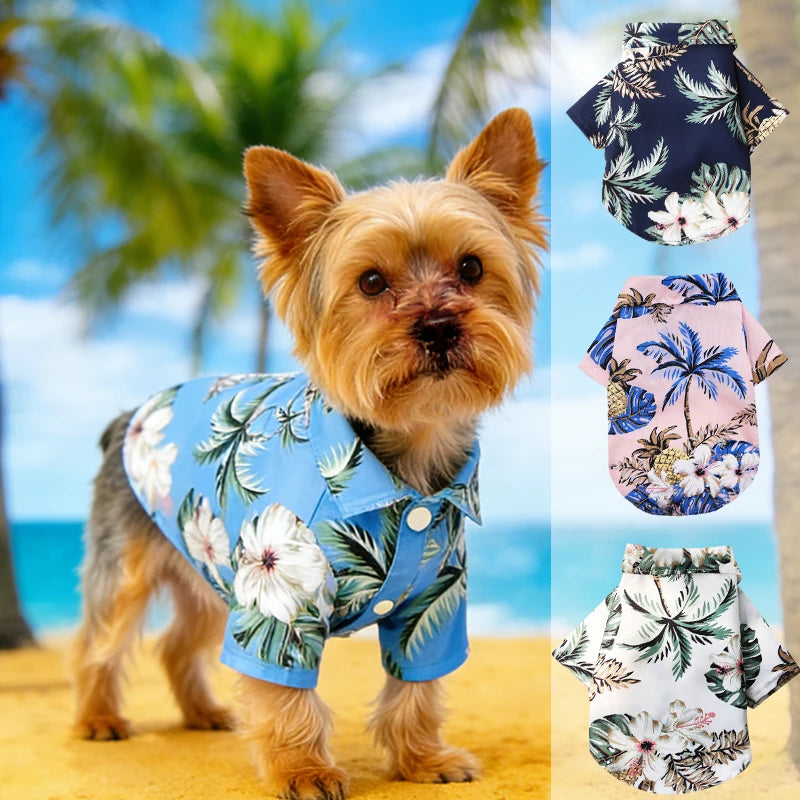 Hawaiian Dog Shirt – Summer Beach Shirt for Small & Medium Dogs