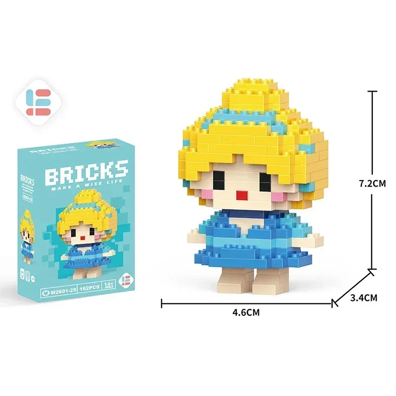 Mini Building Blocks Cartoon Character Figure – Tsum Tsum Style