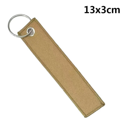Custom Embroidered Polyester Keychain – Personalized Name Tag