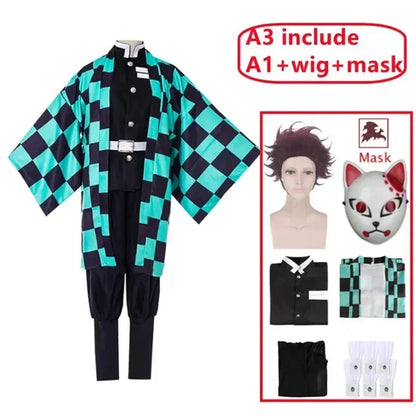 Tanjiro Kamado Cosplay Costume – Demon Slayer Uniform