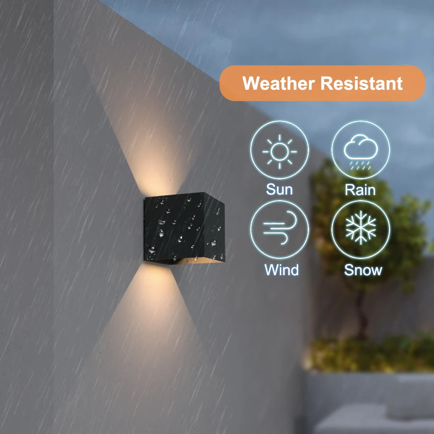 LED Outdoor Wall Light – Waterproof Aluminum Up Down Sconce