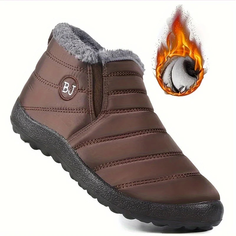 Women's Waterproof Snow Boots – Warm Fur-Lined, Non-Slip