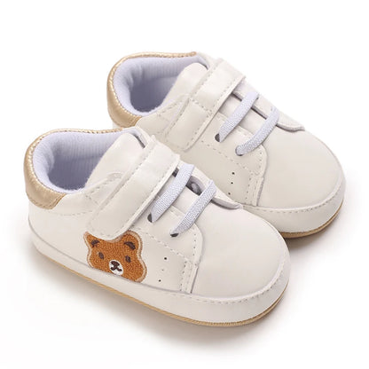 Baby Bear Sneakers – Soft Sole First Walker Shoes 0-18 Months