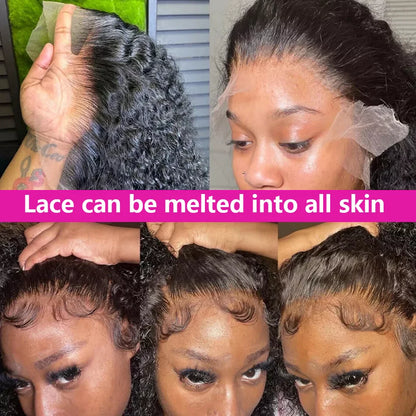 Deep Wave Curly Bob Wig Human Hair Lace Front 13x4 & 4x4