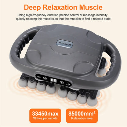 Fascia Gun Massager – Multi-Head High-Frequency Vibration