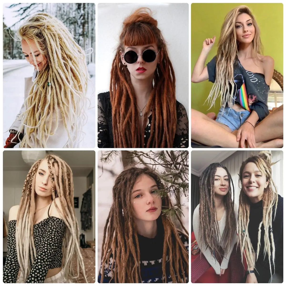 Synthetic Dreadlock Extensions 24 Inch Single Ended 10 Pack