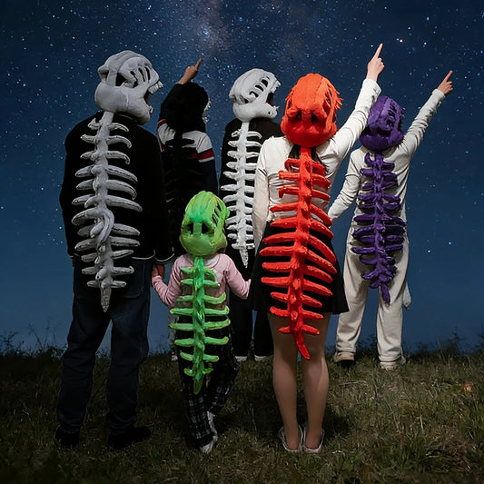 75/115CM Wearable Dinosaur Skeleton Plush Halloween Costume