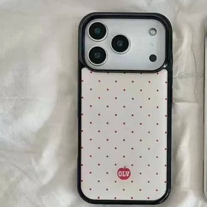 Grid Pattern Silver Edge Epoxy Anti Drop iPhone Case