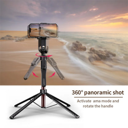 Selfie Stick Tripod 185cm with Fill Light & Bluetooth Remote