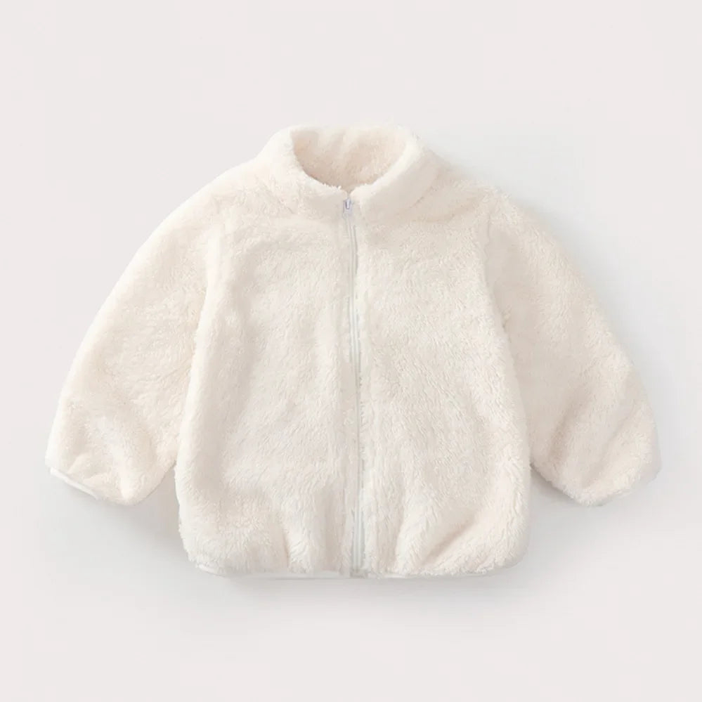 Kids Fleece Zip-Up Jacket – Warm Toddler Outerwear for Boys & Girls