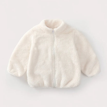 Kids Fleece Zip-Up Jacket – Warm Toddler Outerwear for Boys & Girls