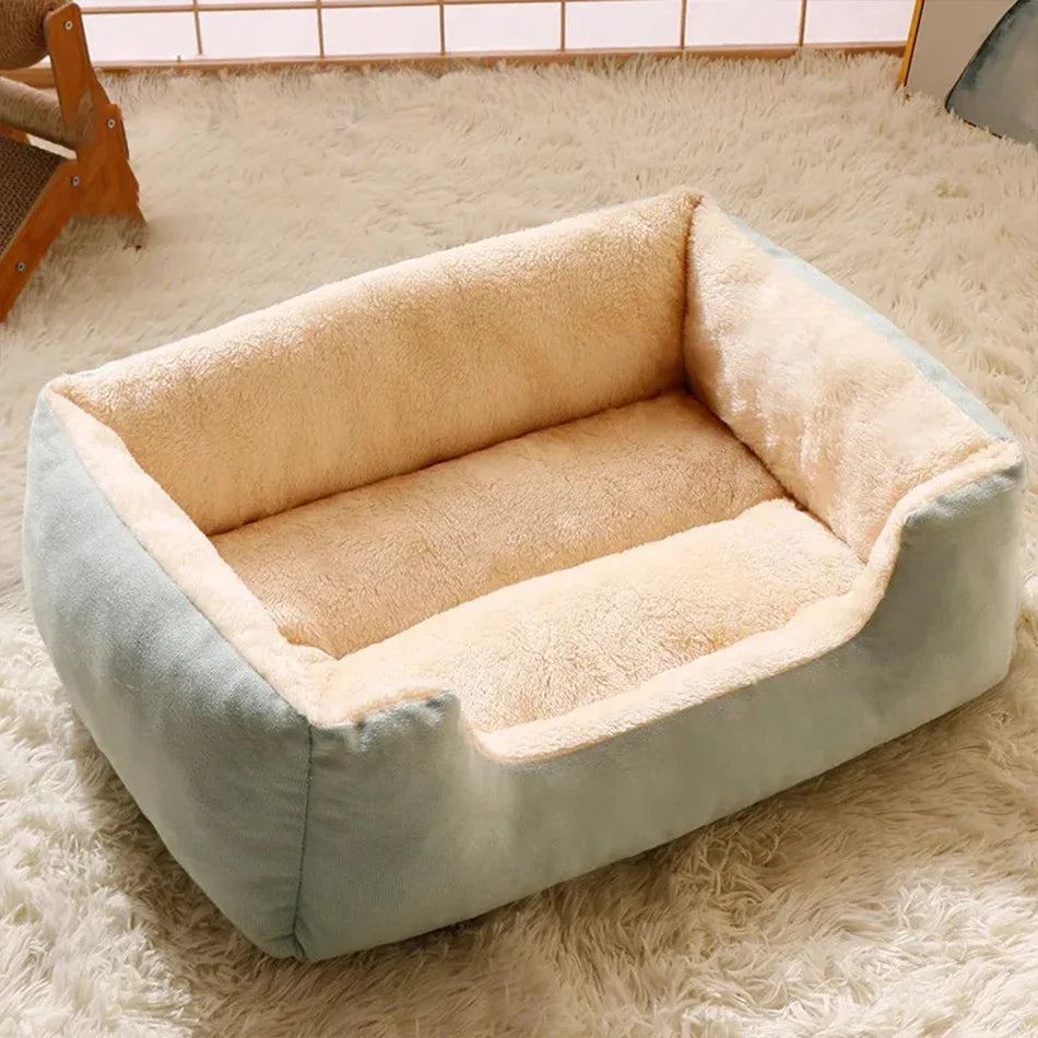 Plush Pet Sofa Bed – Soft Cushion for Dogs & Cats, S/M/L
