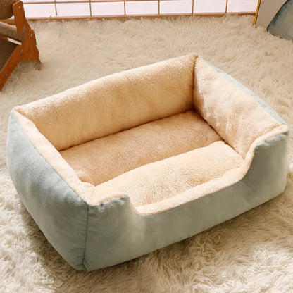 Plush Pet Sofa Bed – Soft Cushion for Dogs & Cats, S/M/L