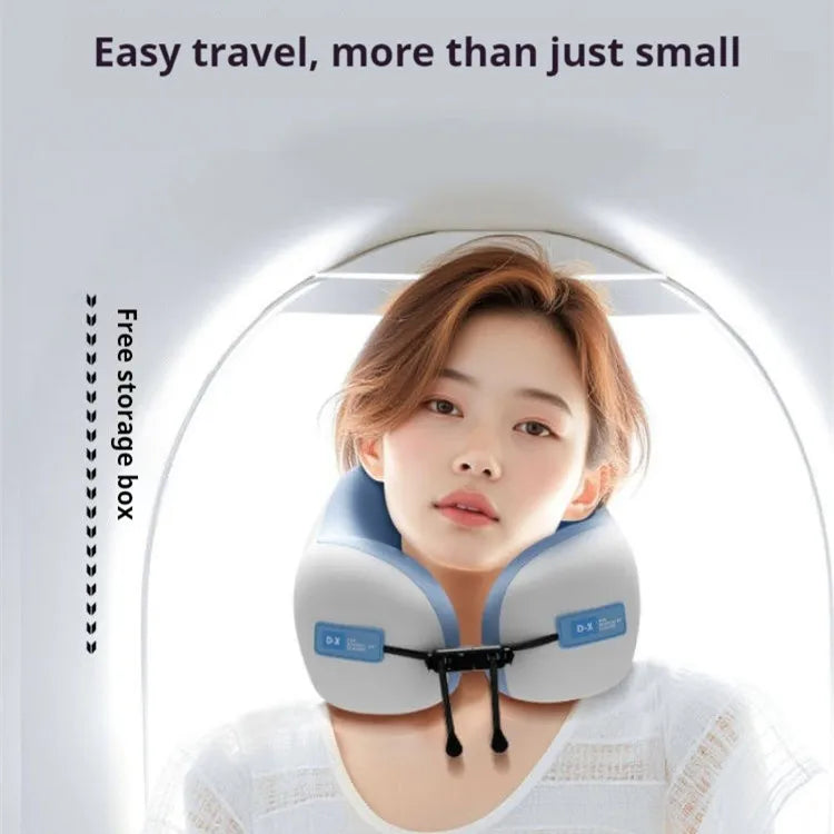 Memory Foam Travel Neck Pillow – U-Shaped, Soft & Ergonomic, 3 Colors