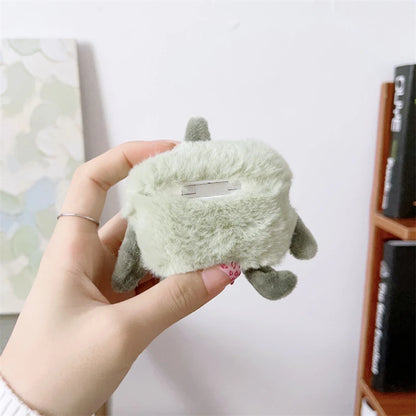 Cute Plush Monster AirPods Case – Fluffy Cartoon Cover