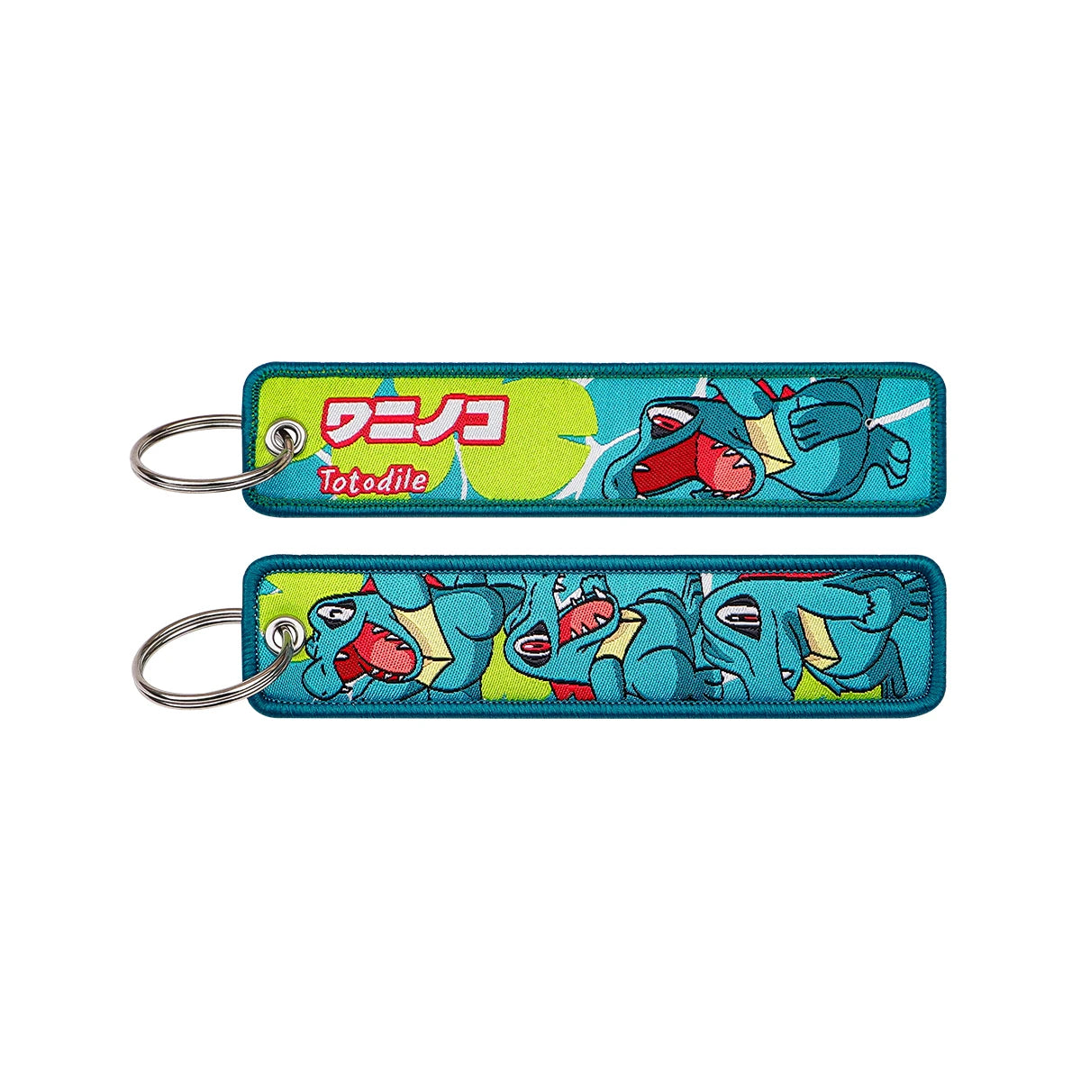 Anime Embroidered Keychain – Jet Tag Key Ring for Bags & Cars