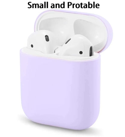 Silicone AirPods 1 & 2 Case – Soft Anti-Drop Protective Cover