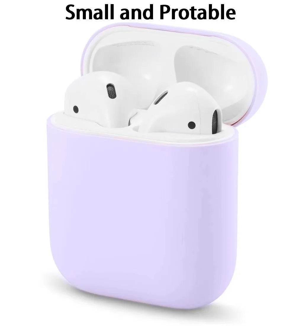 Soft Silicone AirPods Case Cover – AirPods 1 & 2