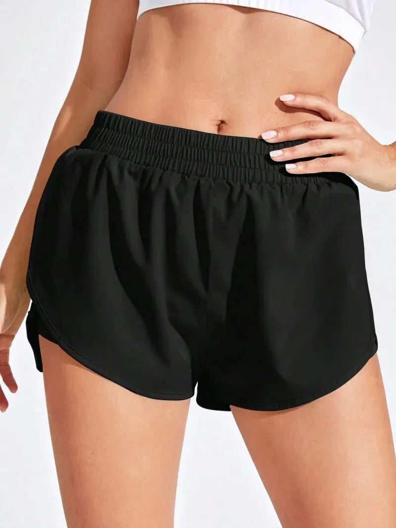 Women's High Waist Yoga Shorts – Seamless Stretch Activewear