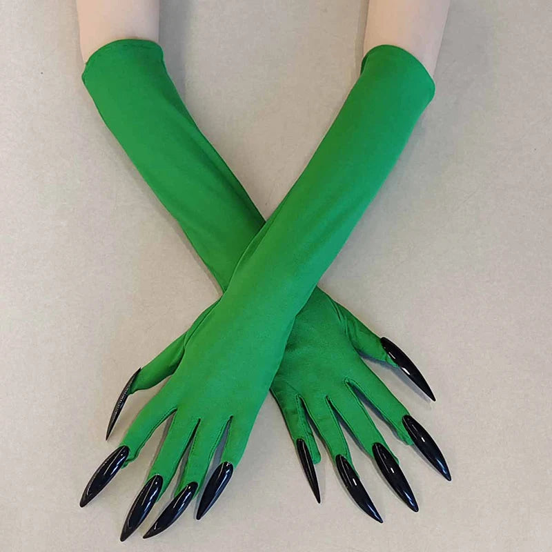Halloween Long Claw Gloves – Scary Witch & Devil Costume Mittens