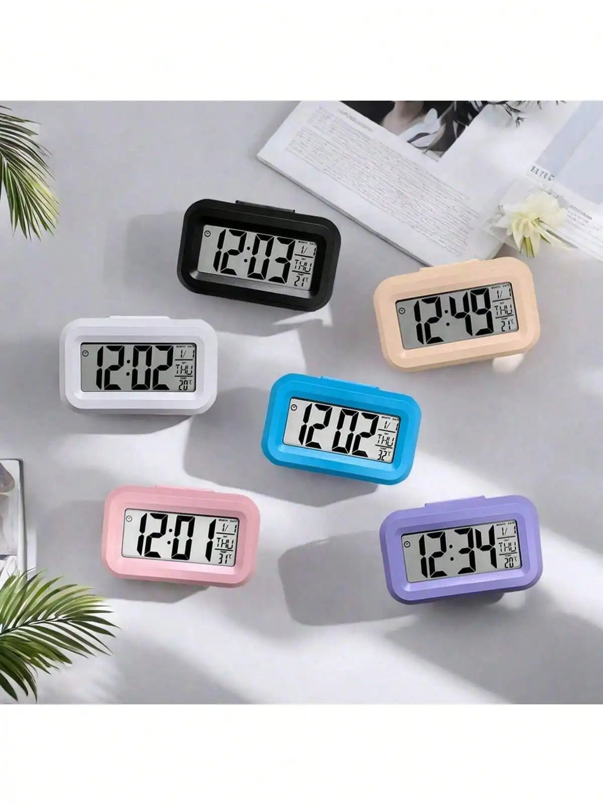 Smart Digital Alarm Clock – Mini Desktop Bedside Glow-in-the-Dark