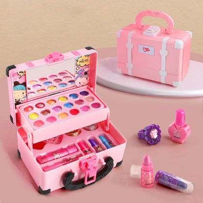 Kids Pretend Play Makeup Set – Princess Beauty Toy Suitcase