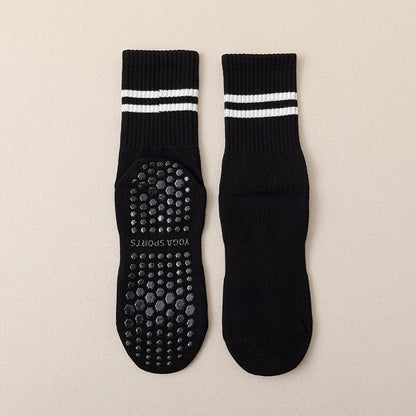 4 Pairs Women's Non Slip Pilates Yoga Grip Socks