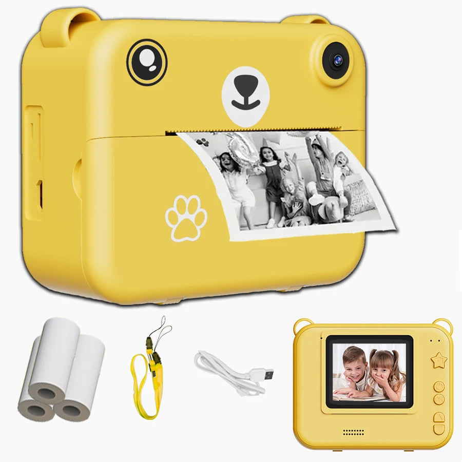 Kids Instant Print Camera with Thermal Printer & 1080p HD Video