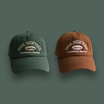 Baseball Cap – Unisex Retro Letter Embroidered Hat