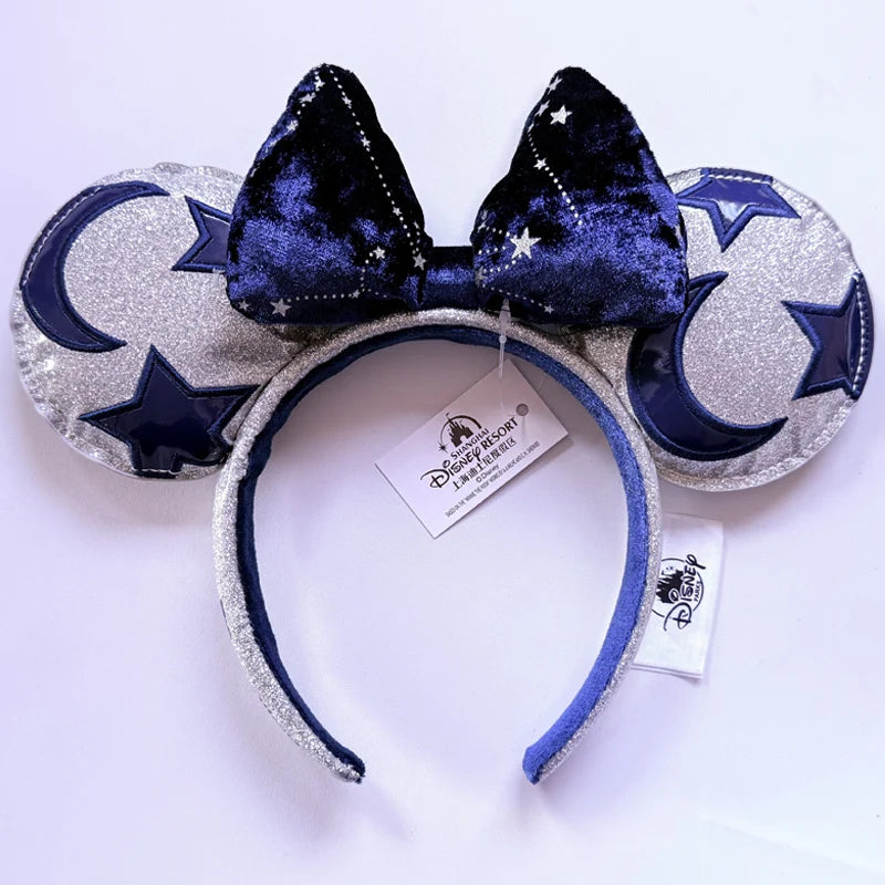 Minnie Mouse Sequin Ears Headband with Bow – Disney Park Style