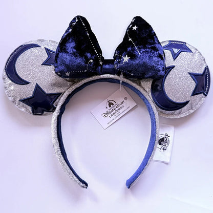 Minnie Mouse Sequin Ears Headband with Bow – Disney Park Style