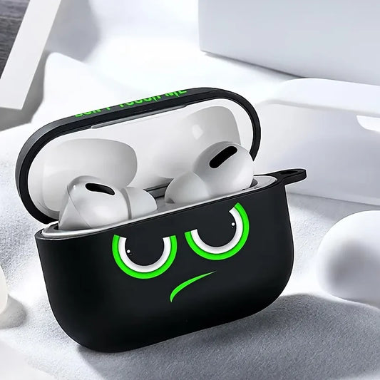 "Don't Touch My Pods" AirPods Case – Silicone Cover with Carabiner