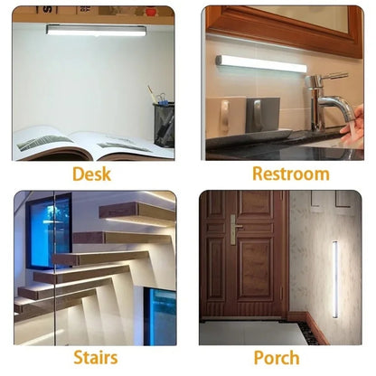 Motion Sensor LED Night Light Bar – Wireless Under Cabinet Lamp