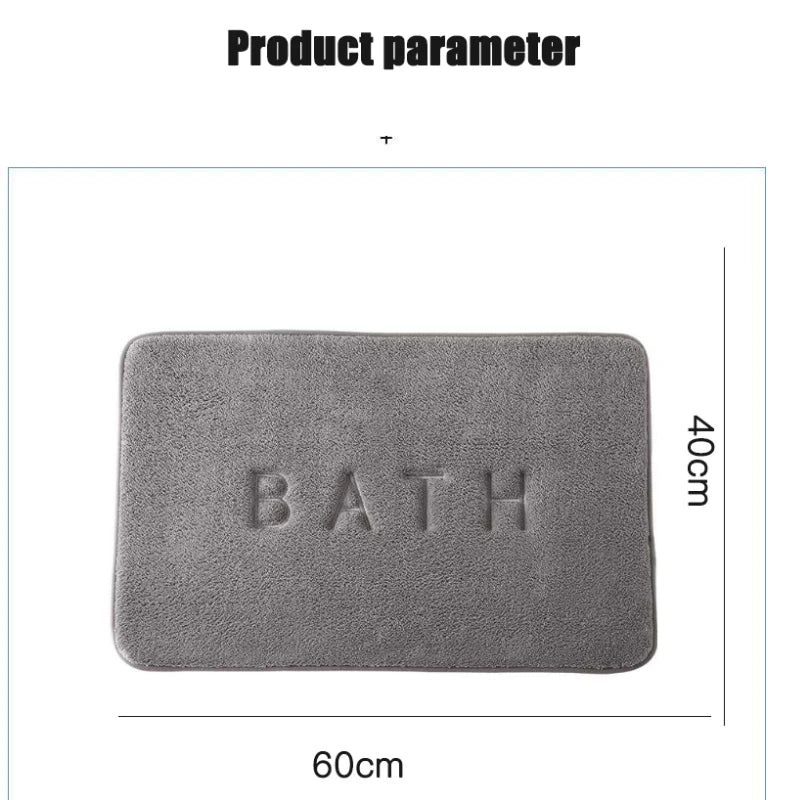 Memory Foam Bath Mat – Non-Slip Super Absorbent Bathroom Rug