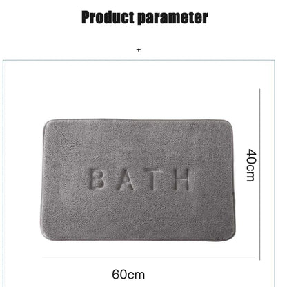 Memory Foam Anti-Slip Mat – Super Absorbent Coral Fleece Bathroom Rug