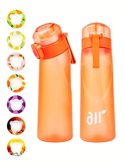 Portable Air Water Bottle with Straw and Flavor Pod