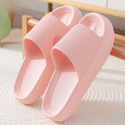 Cloud Slide Slippers – EVA Thick Sole, Height Increasing, Indoor Home
