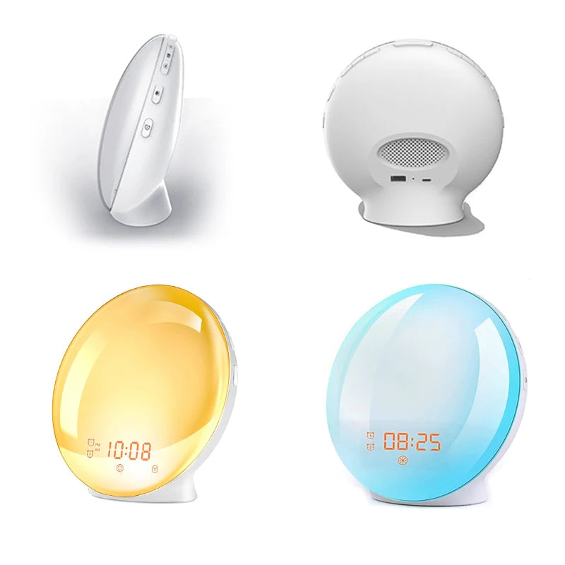 Sunrise Wake-Up Light Alarm Clock with FM Radio & 7 Colors