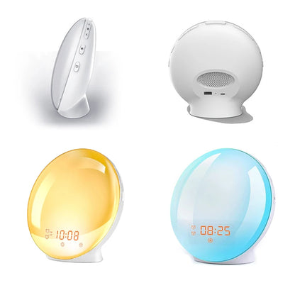 Sunrise Wake-Up Light Alarm Clock with FM Radio & 7 Colors