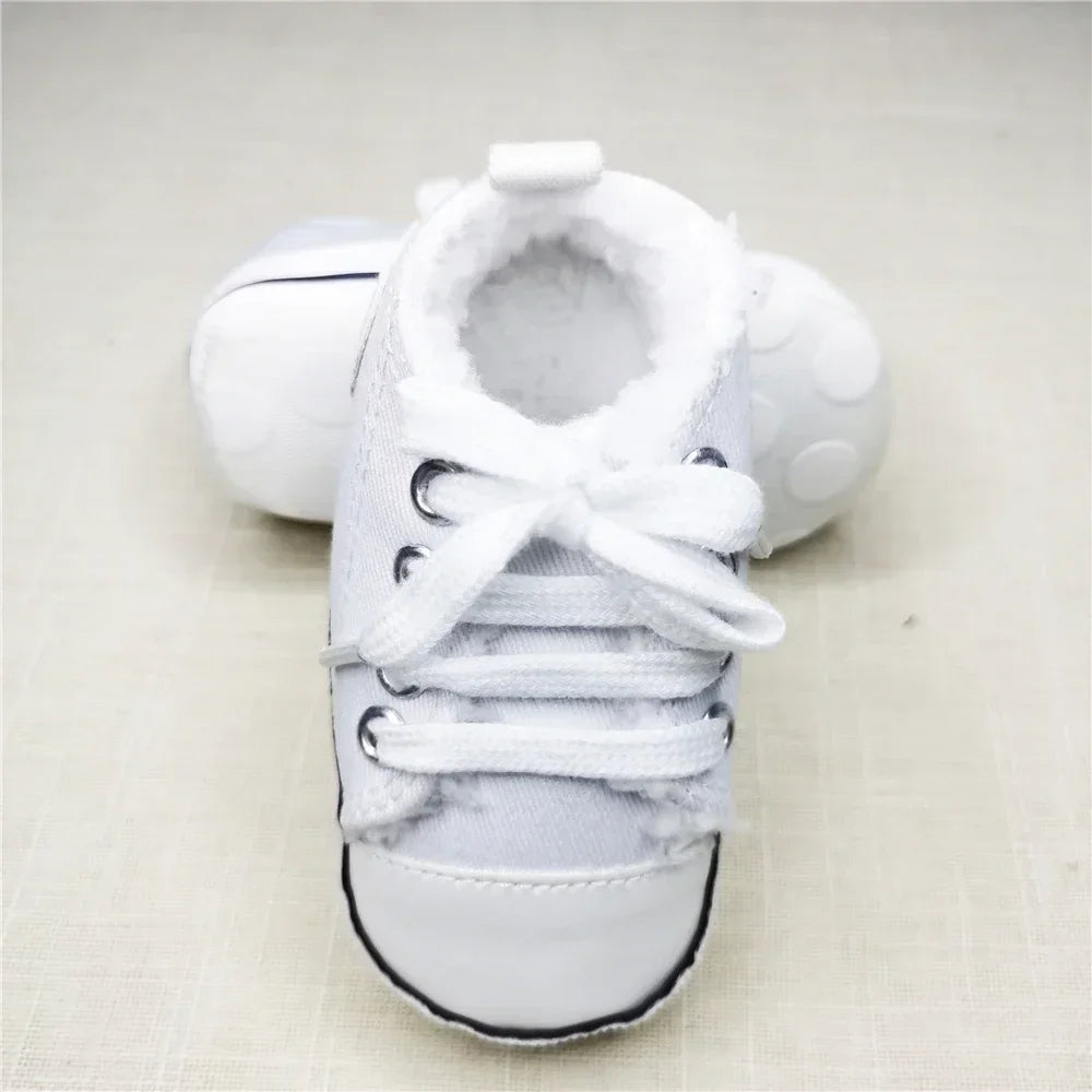 Baby Canvas Sneakers – Soft Sole First Walkers for Boys & Girls