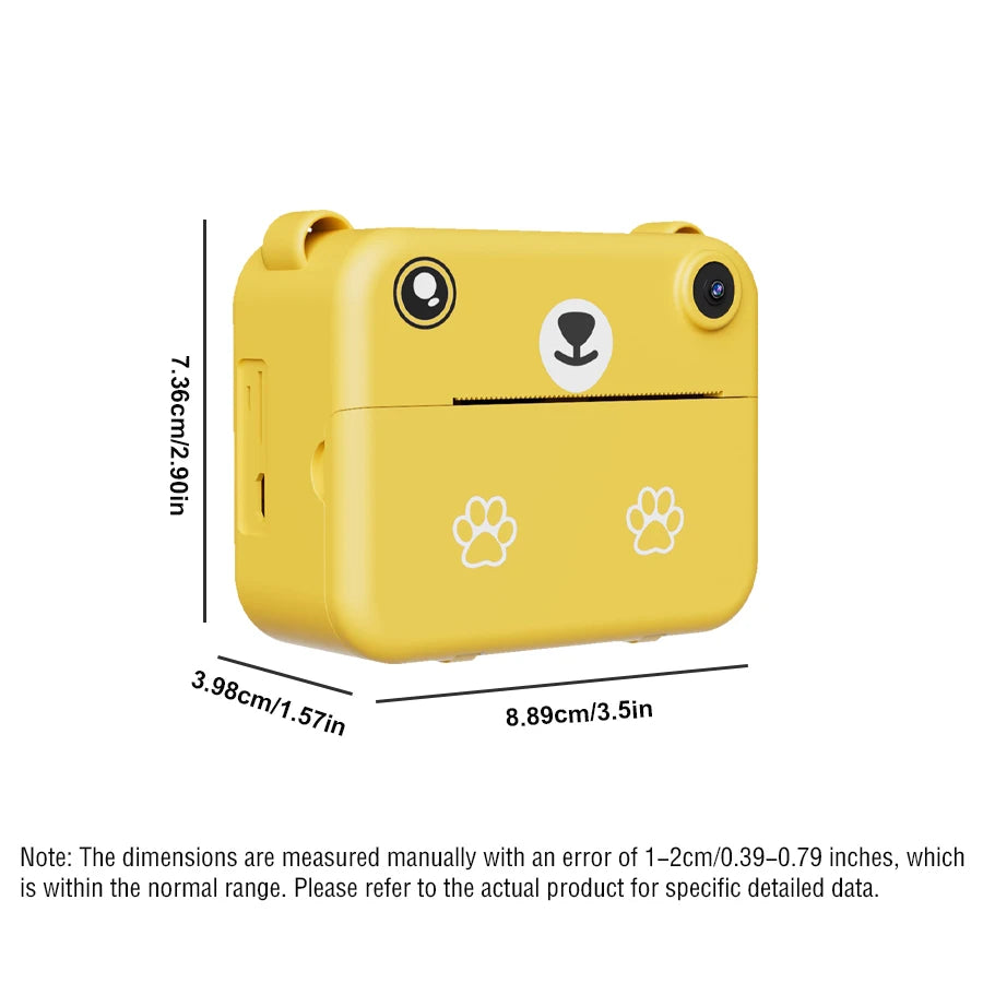 Kids Instant Print Camera with Thermal Printer & 1080p HD Video