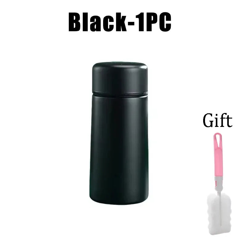 Mini Stainless Steel Thermos 160ml – Portable Pocket Flask for Coffee & Water