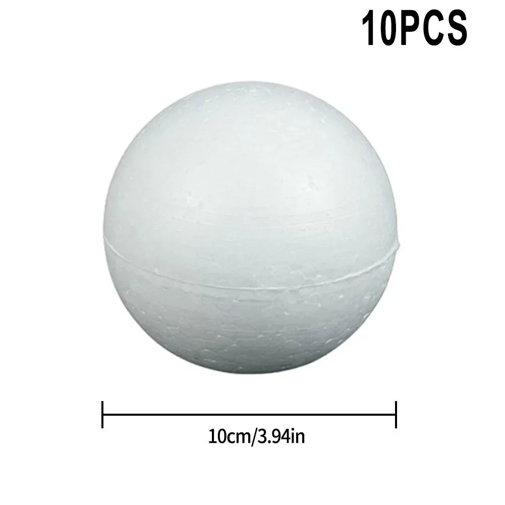Polystyrene Foam Balls 10pcs DIY Craft Party Decoration