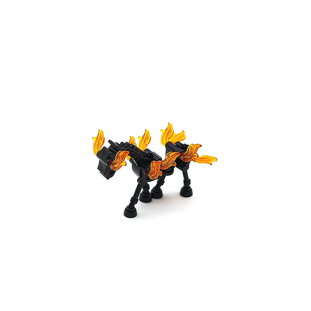 Halloween Skeleton Army Building Blocks Minifigures – Skeleton Horse MOC Figures