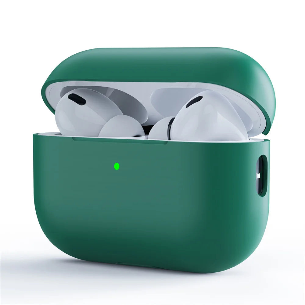 Ultra-Thin Silicone AirPods Case – Slim Matte Protective Cover